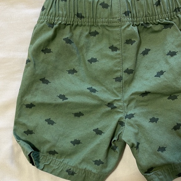 Carters Green Dinosaur Shorts - Picture 6 of 6